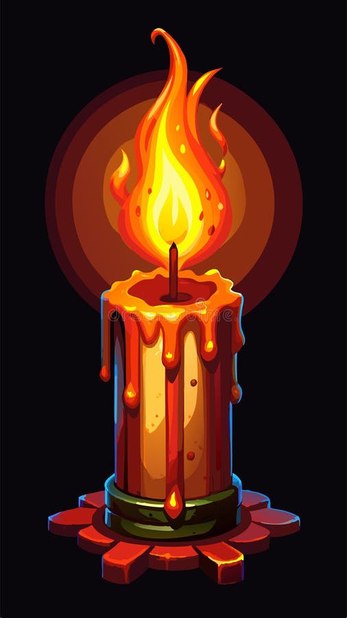Burning candle discount