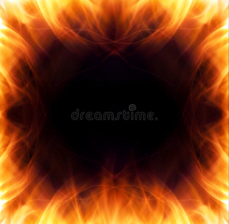 Burning flame frame stock illustration. Illustration of backdrop 14745655