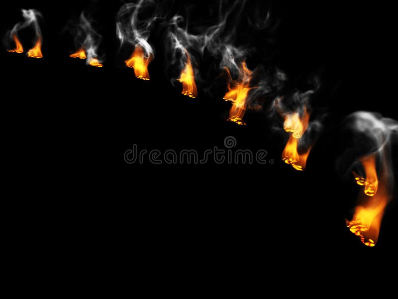 Man Burning Feet on Hot Surface Stock Vector Illustration of burning