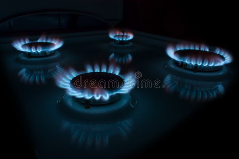 Burning gas stock image. Image of cooking, cook, metal 29066723