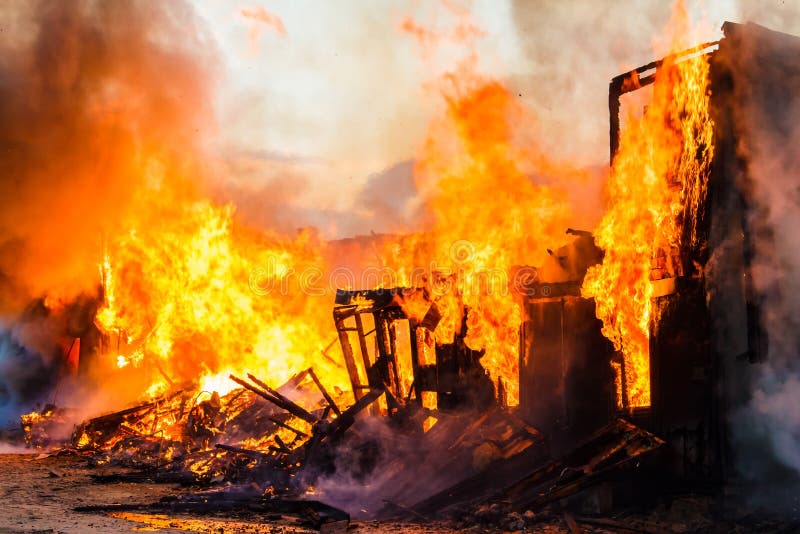 Burning house stock photo. Image of aged, building, danger - 57545344