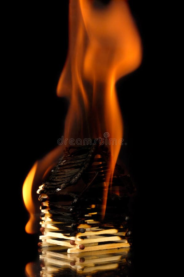 Burning House From Matches