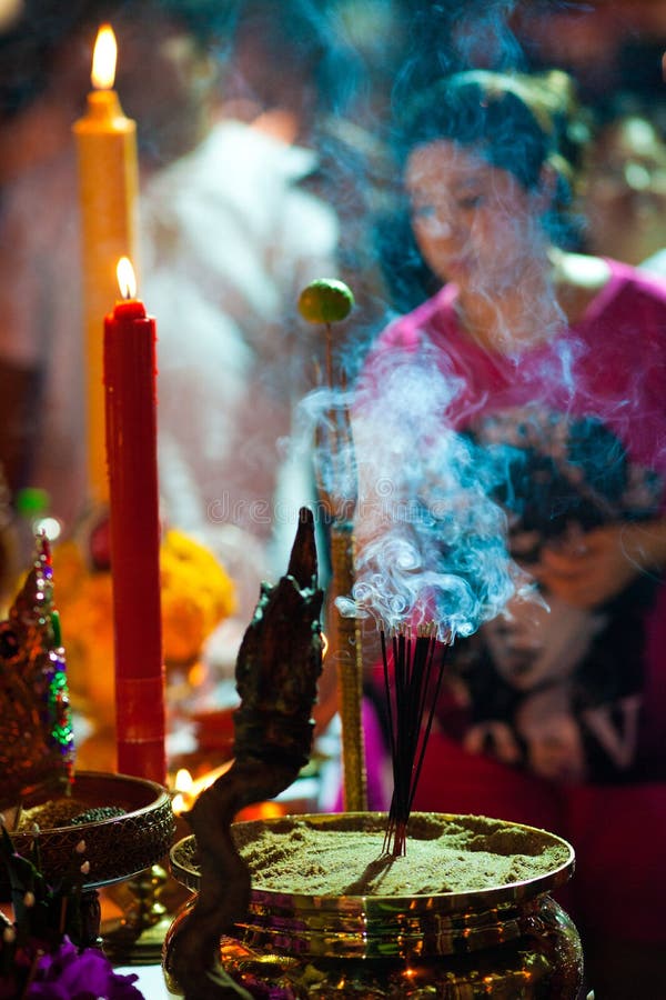 Burning Incense editorial image. Image of temple, asia 16545405