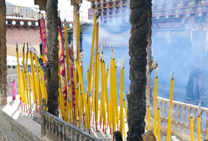 Burning Incense stock photo. Image of prayer, province 22499766