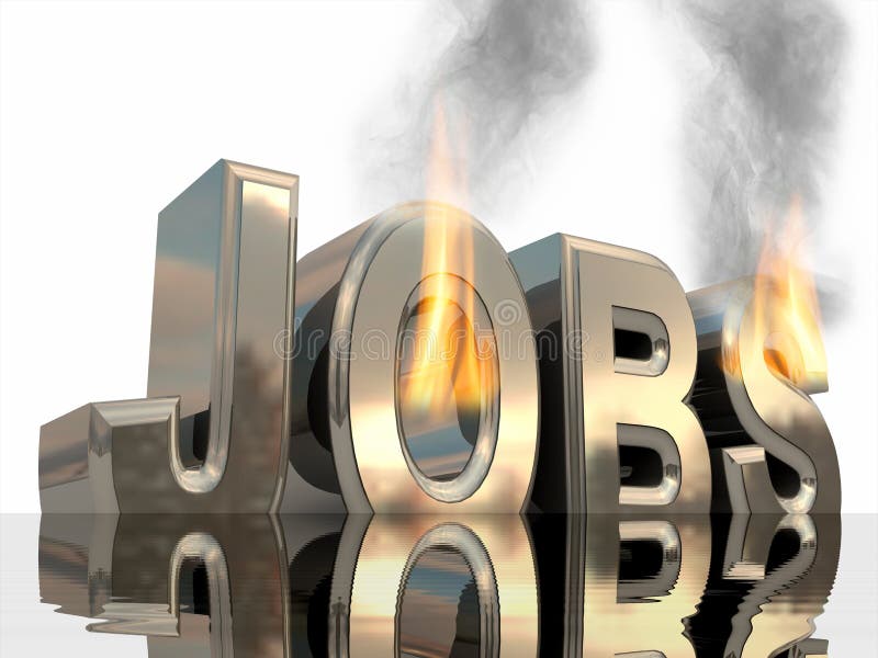Burning job.