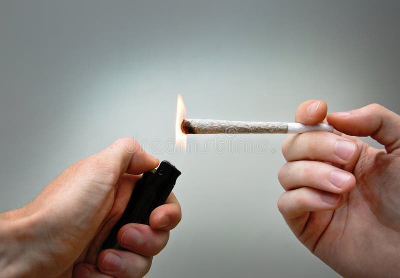 Burning marijuana joint stock image. Image of drug, joint 43060977