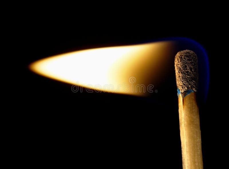 Burning Match on a Black Backg Stock Image Image of explosive