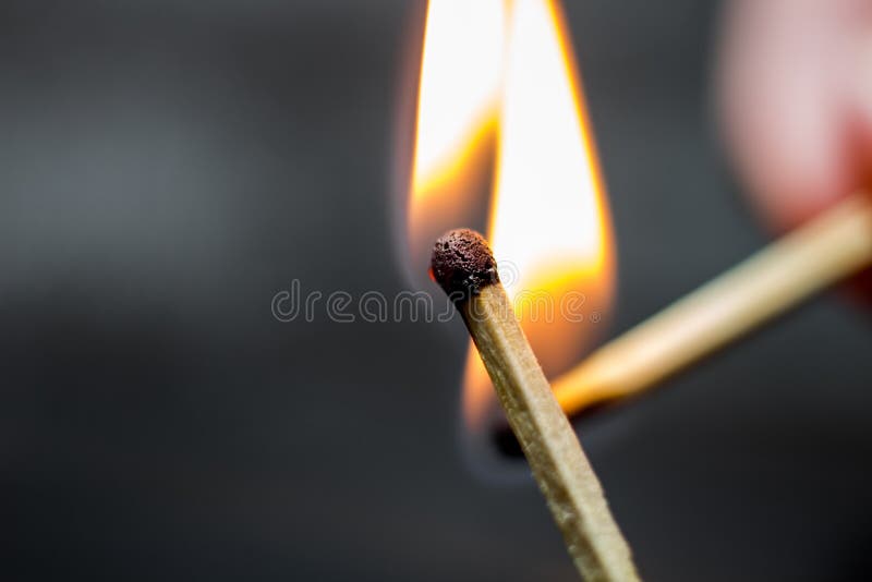 Matches Flame Copyspace Black Stock Photo Image of ignition, flare
