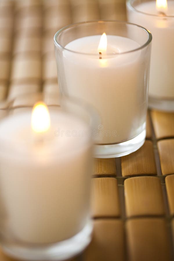 Burning scented candles stock image. Image of burning 11155287