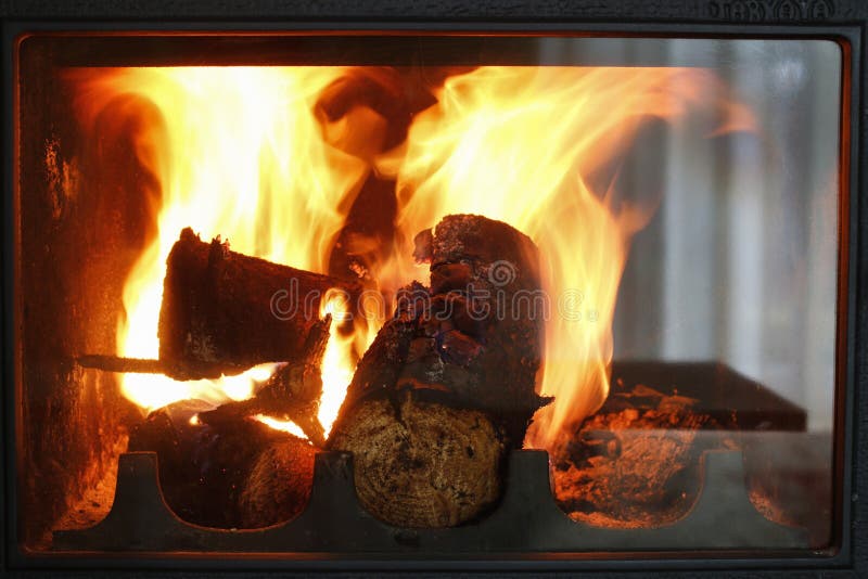Burning Wood in the Fireplace Stock Image Image of hell, wood 262418497