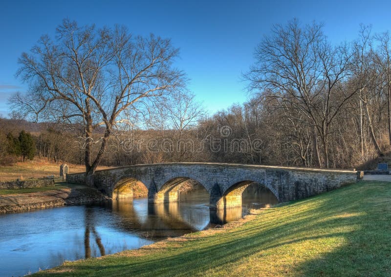Burnside's Bridge In Sharpsburg, Maryland Royalty Free Stock Photos
