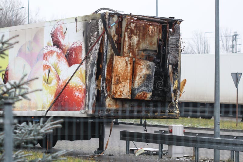 Burnt refrigerator stock photo. Image of home, fire 167520742