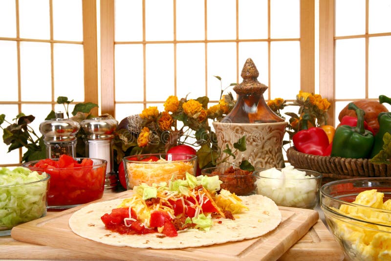 burrito προγευμάτων στοκ εικόνες burrito προγευμάτων στοκ εικόνες