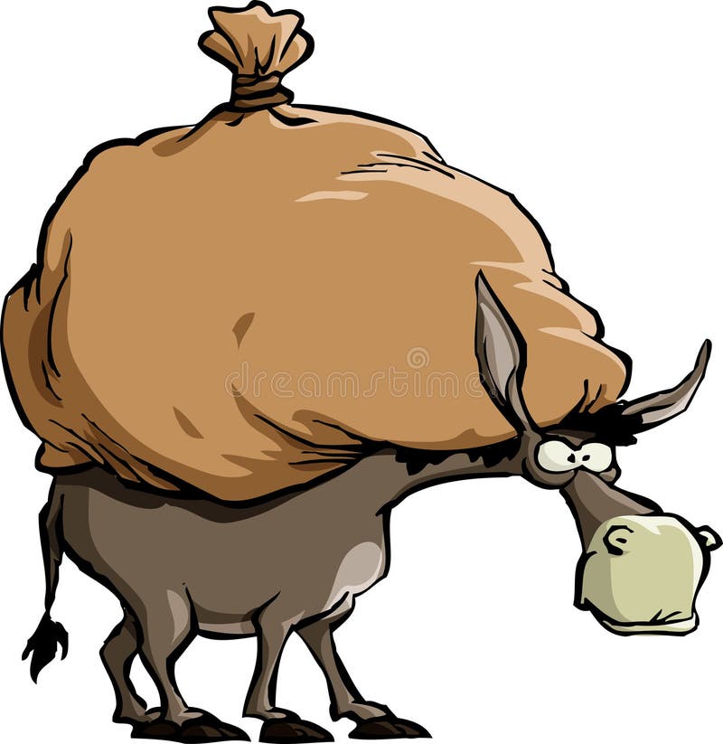 Burro ilustración del vector