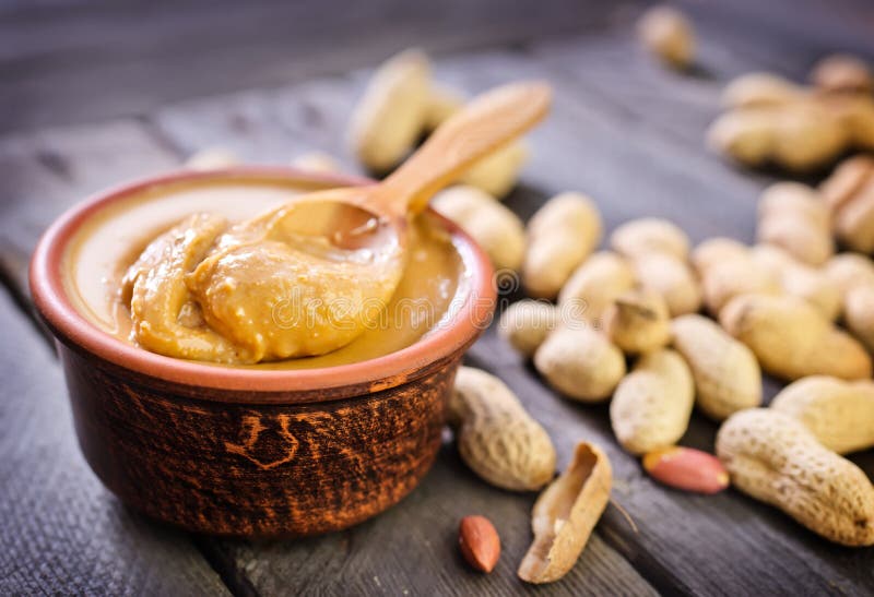 Burro di arachidi immagini stock libere da diritti