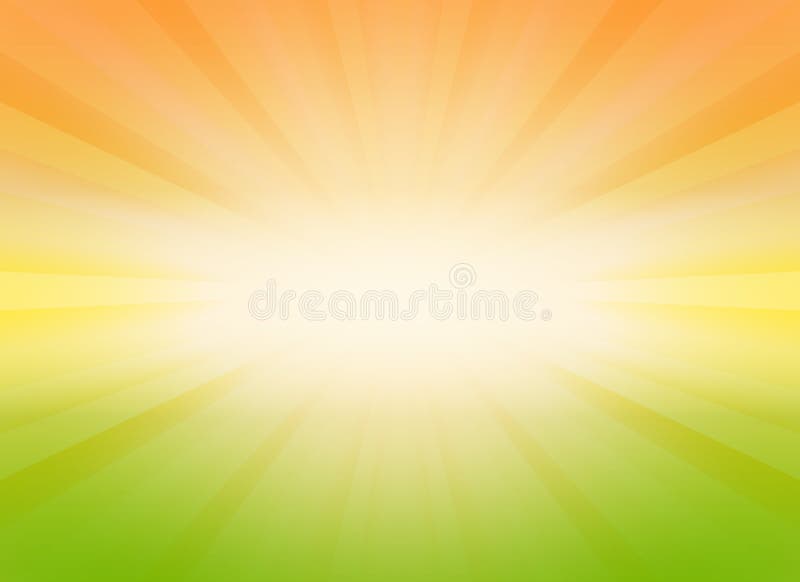 Burst Background for Presentation with Green and Yellow Mix Color Stock Illustration
