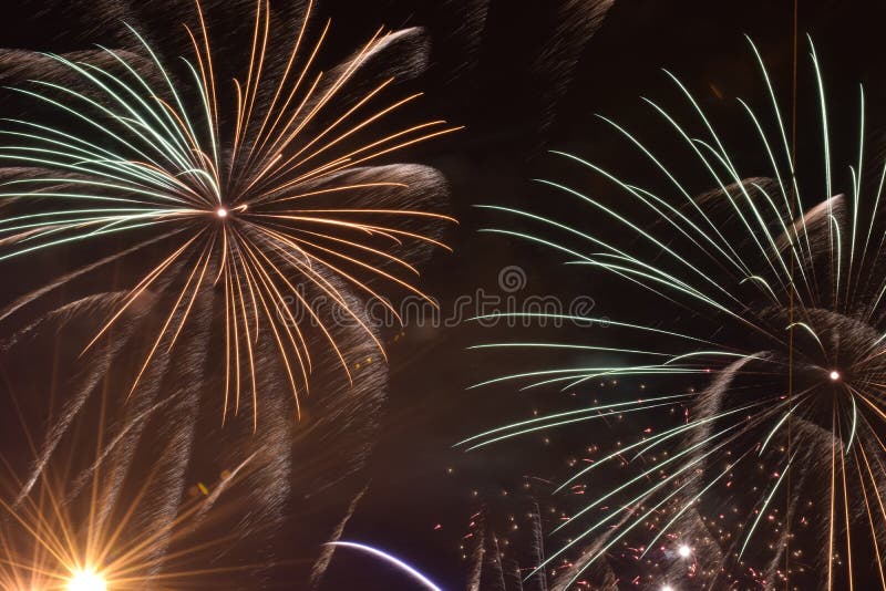 Burst of Fireworks royalty free stock photography Burst of Fireworks royalty free stock photography