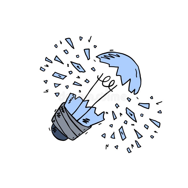 Broken Lamp Sketch Stock Illustrations 110 Broken Lamp Sketch Stock