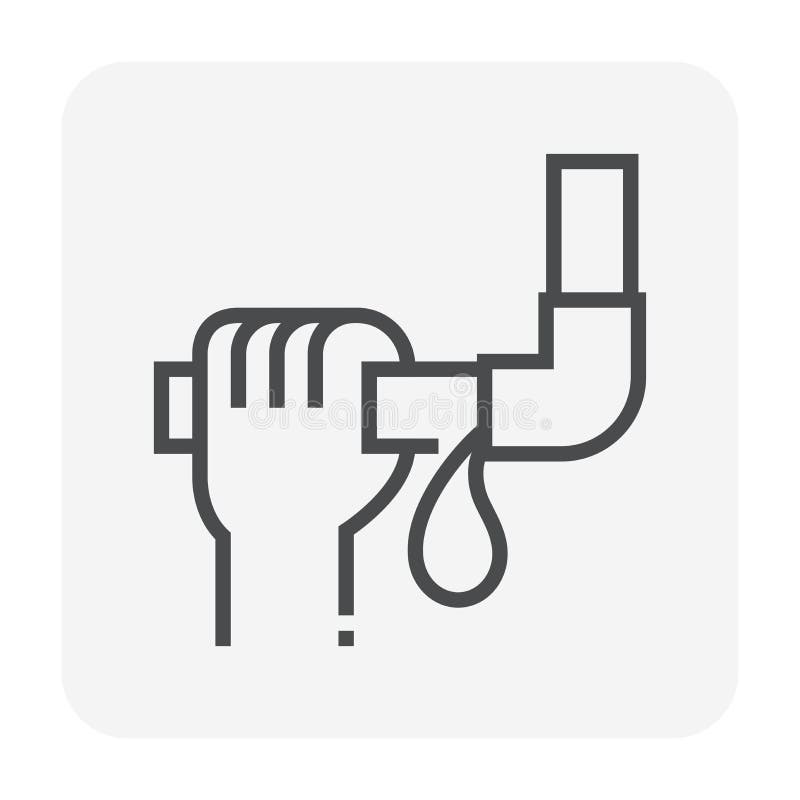 Burst pipe icon stock vector. Illustration of leaky 189094351