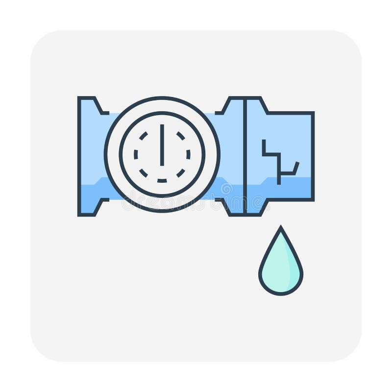 Burst pipe icon stock vector. Illustration of isolated 176065015