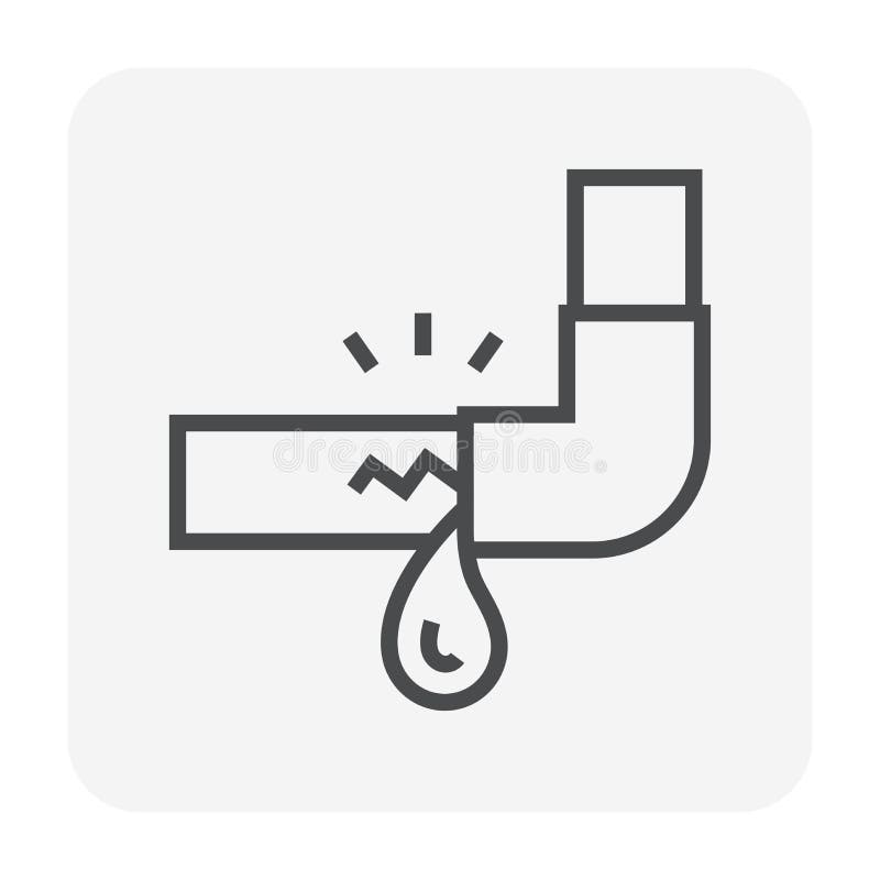 Burst pipe icon stock vector. Illustration of piping 178964419