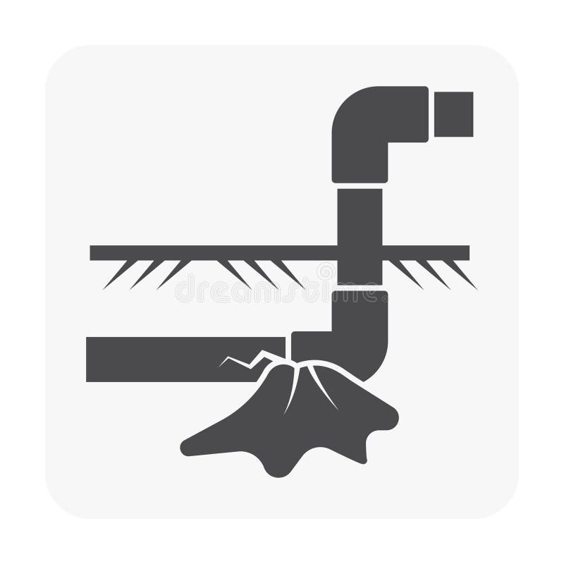 Burst pipe icon stock vector. Illustration of piping 157919052