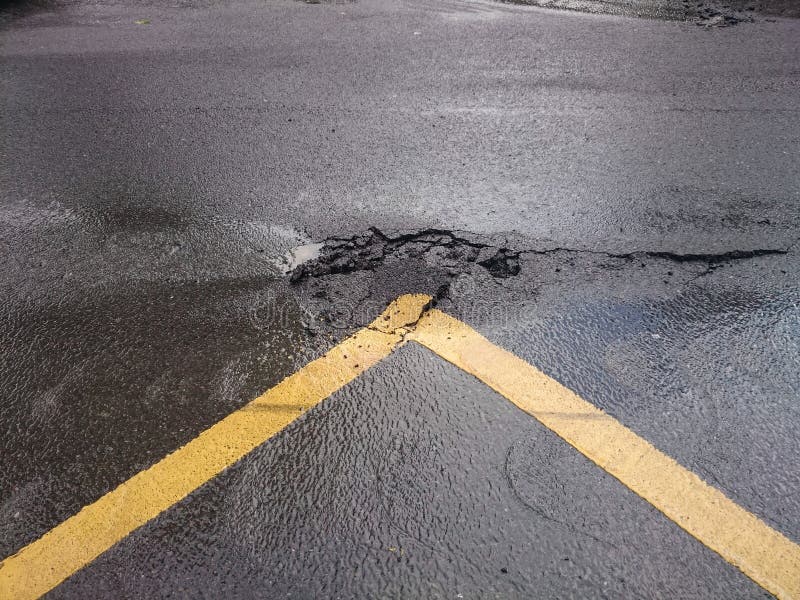 Burst water main stock photo. Image of flowing, burst 73893822