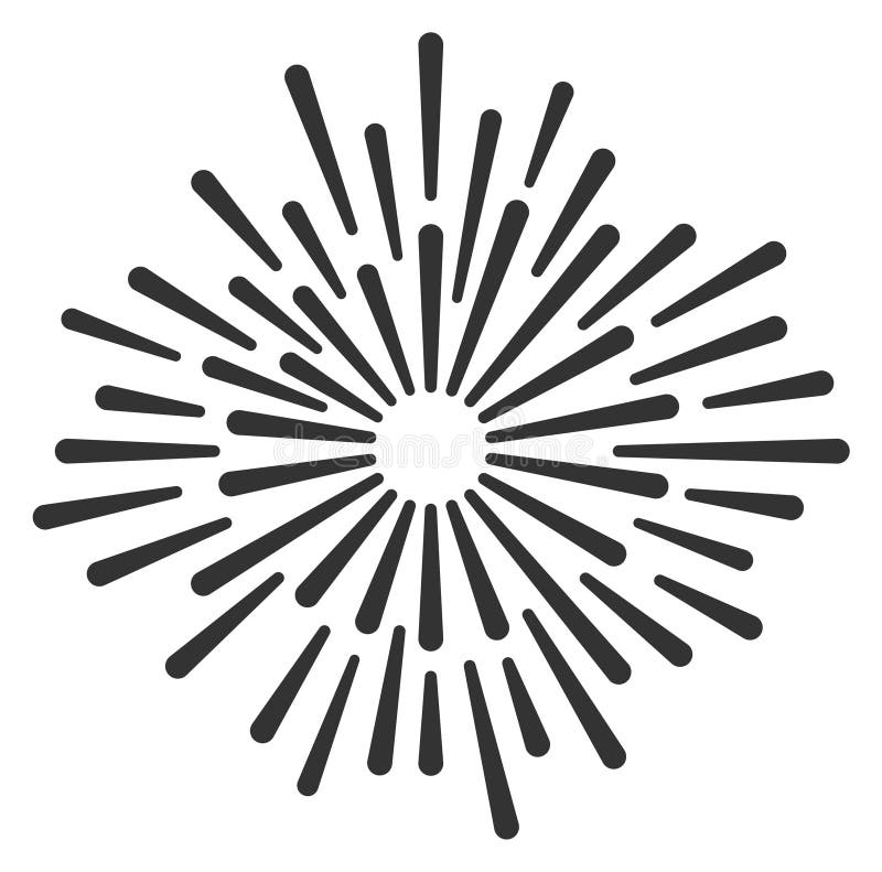 Bursting firework icon. Black event celebration symbol vector illustration