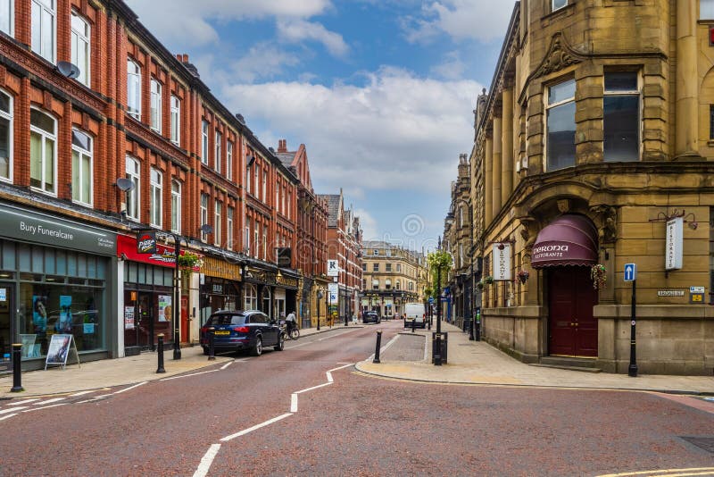 Centre of Bury in Greater Manchester