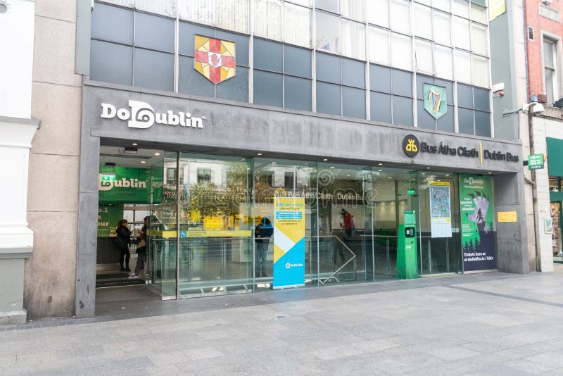 Bus Atha Cliath Dublin Bus Office Editorial Image Image of tour