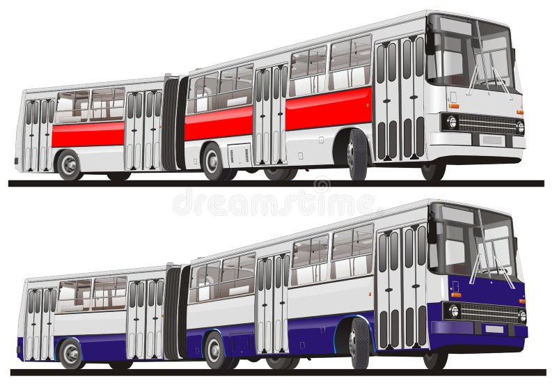 Bus della città articolato