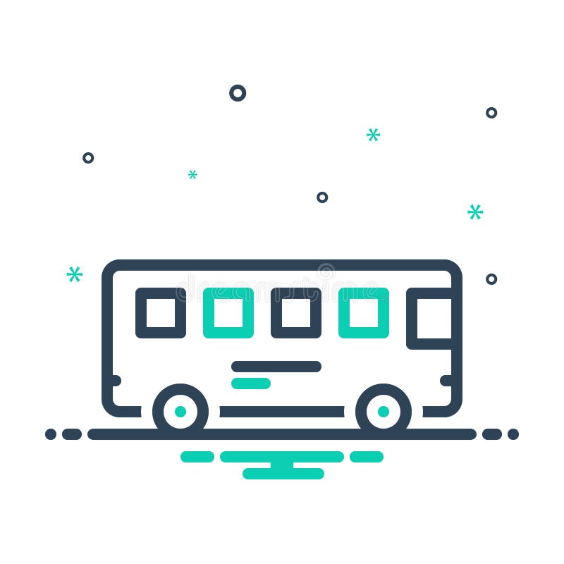 Mix icon for Bus, travel and wheel