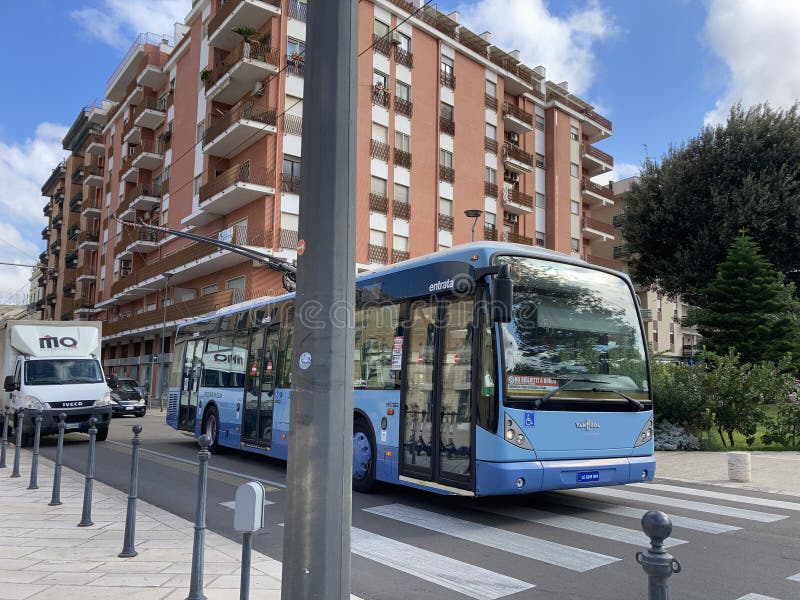 A bus in Lecce, Italy editorial photography. Image of downtown 252968767