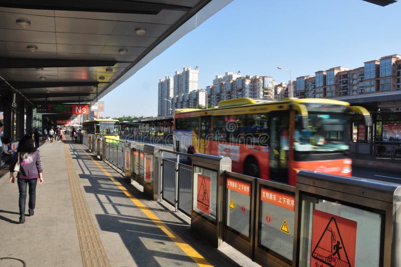 Bus Rapid Transit royalty free stock image