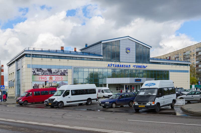 Bus station Gomel, Belarus stock photo Bus station Gomel, Belarus stock photo