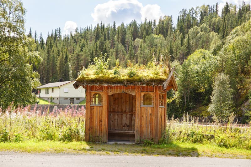 Bus station in Norway