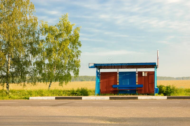 Bus stop royalty free stock image