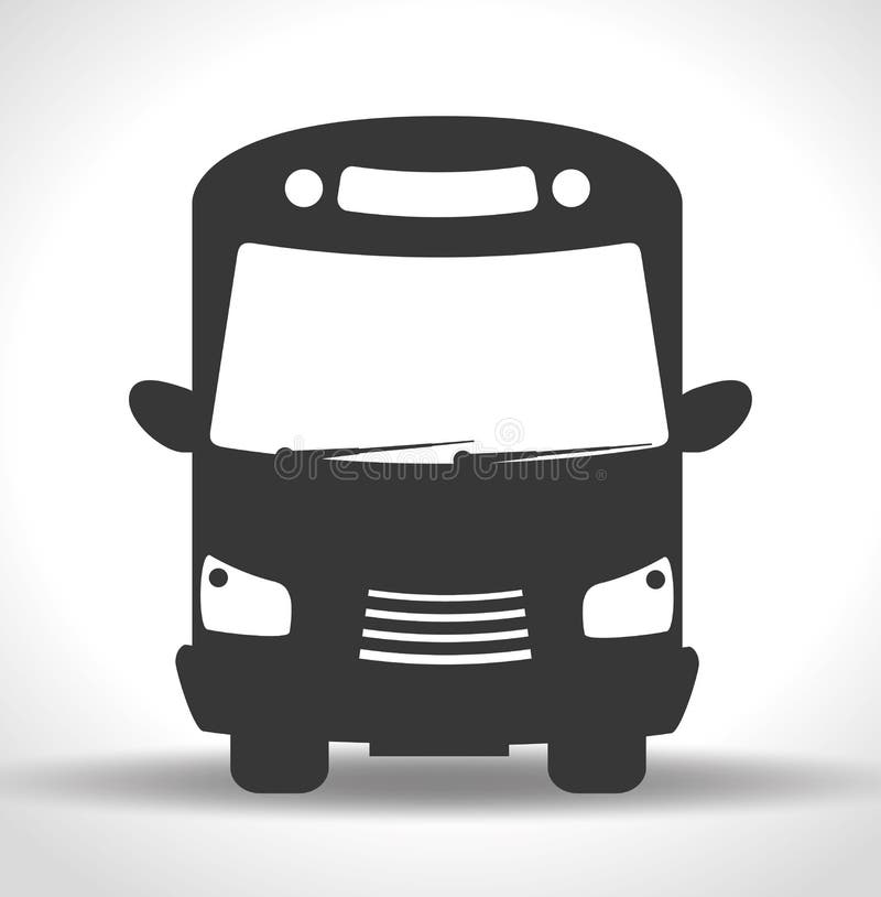 Bus transportation design royalty free illustration