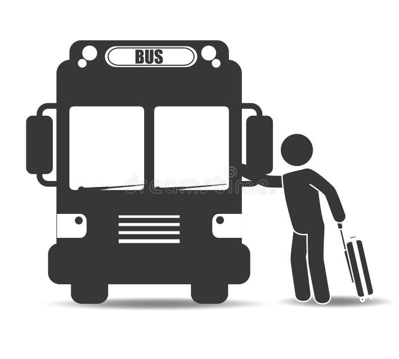 Bus transportation design royalty free illustration