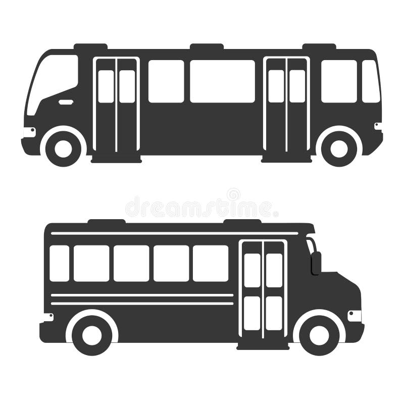 Bus transportation design stock illustration