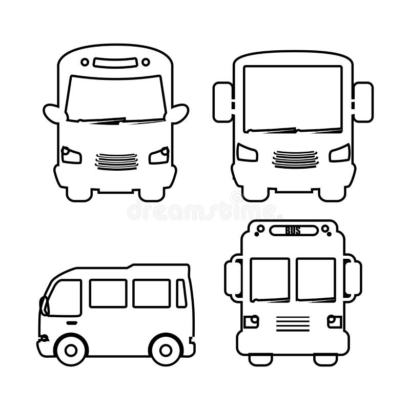 Bus transportation design royalty free illustration