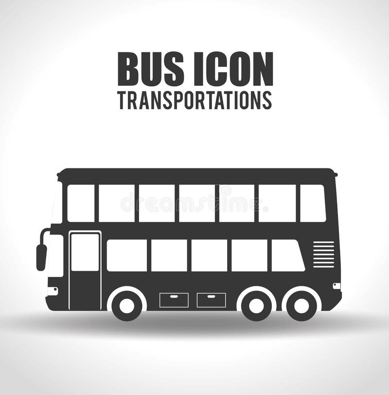Bus transportation design stock illustration