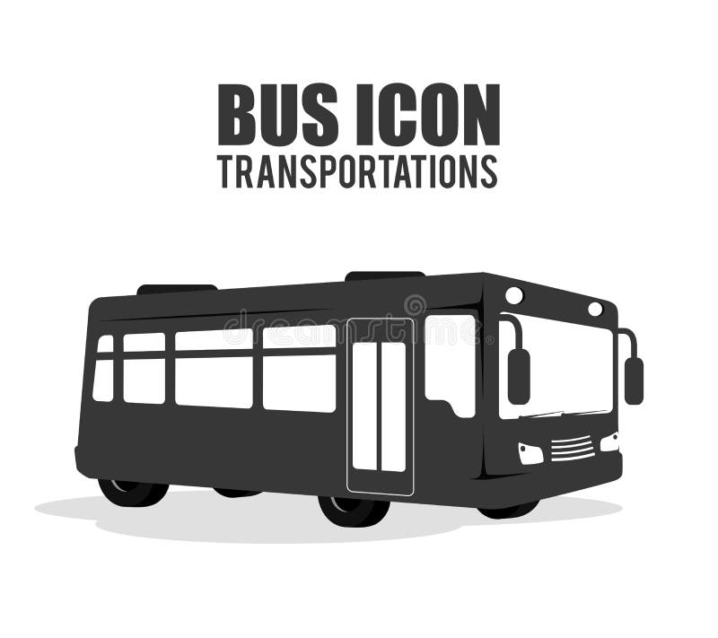 Bus transportation design stock illustration