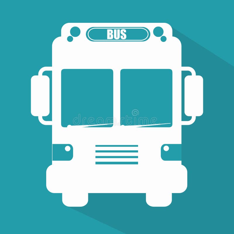 Bus transportation design stock illustration