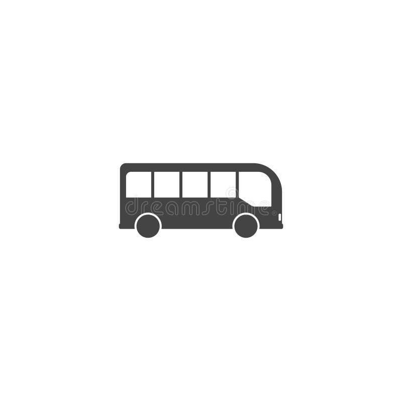 Bus vector icon on white isolated background vector illustration