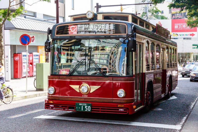 Bus in Yokohama royalty-vrije stock afbeelding