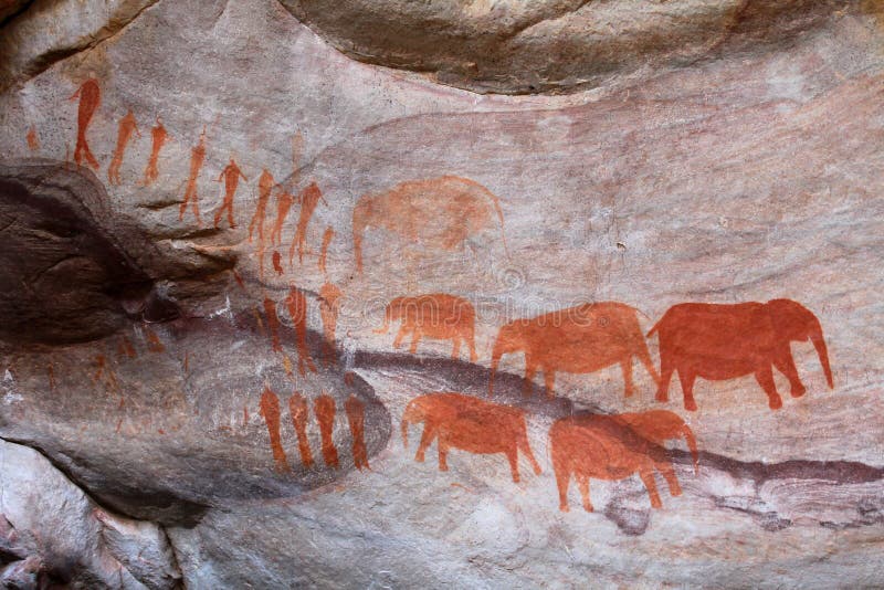 Bushman paintings royalty free stock image Bushman paintings royalty free stock image