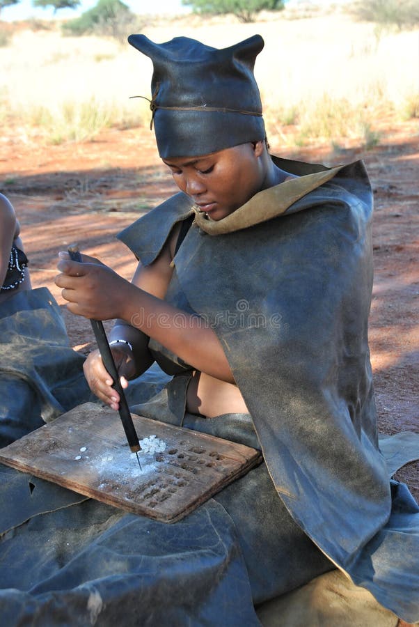 Bushmen Woman Kalahari Desert Namibia Editorial Photography Image Of Distinctive Heritage