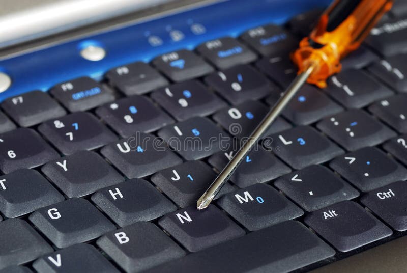 Negócio de suporte informático foto de stock