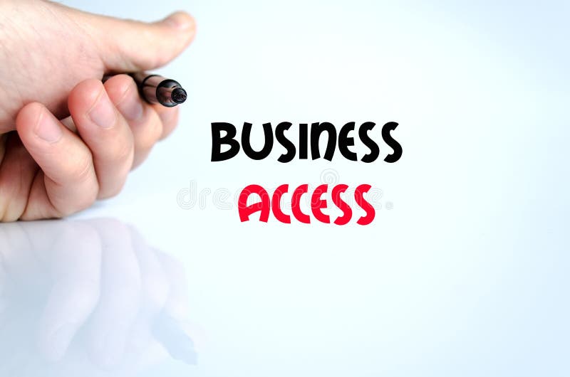 Business Access Road Directional Sign Stock Photo Image of alert, symbolic 25113270